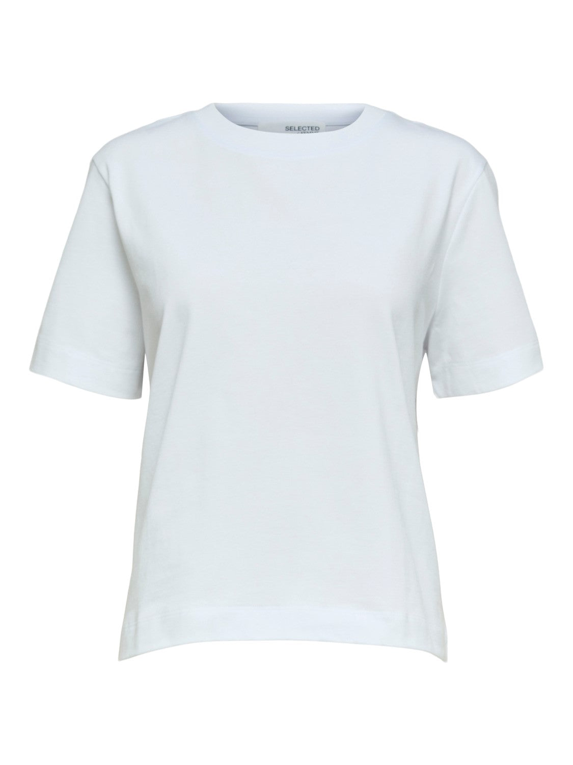 
                  
                    SLFESSENTIAL Hellweißes, kastenförmiges T-Shirt
                  
                