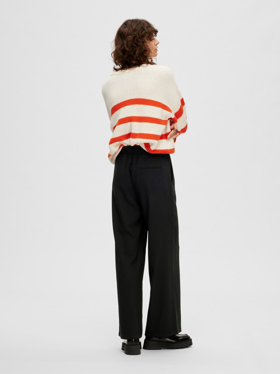 
                  
                    SLFTINNI Black Relaxed Wide Trousers
                  
                