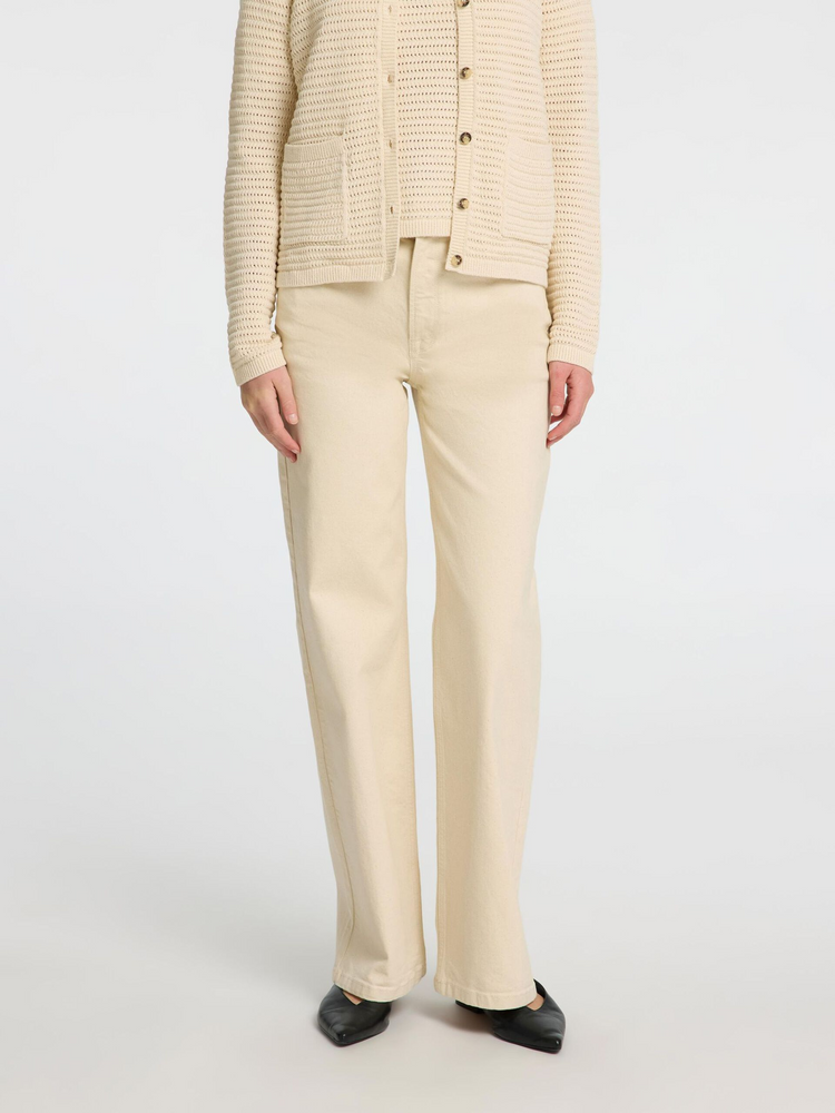 
                  
                    SLFALICE Weite, lange Jeans in Ecru
                  
                