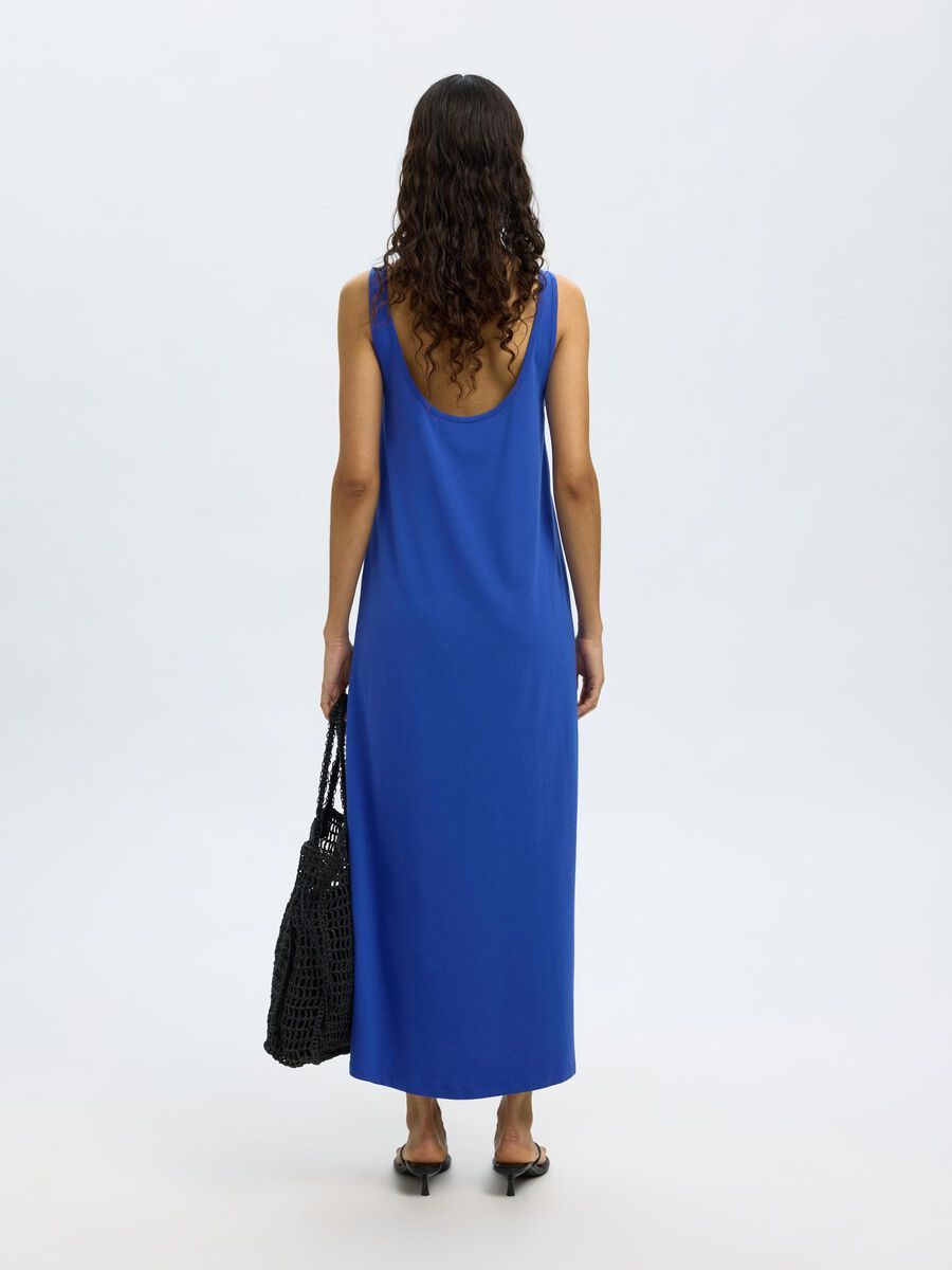 
                  
                    SLFANOLA Dazzling Blue Low Back Ankle Dress
                  
                