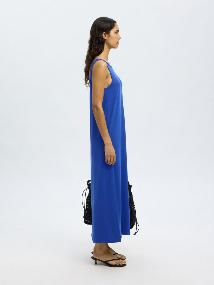 
                  
                    SLFANOLA Dazzling Blue Low Back Ankle Dress
                  
                
