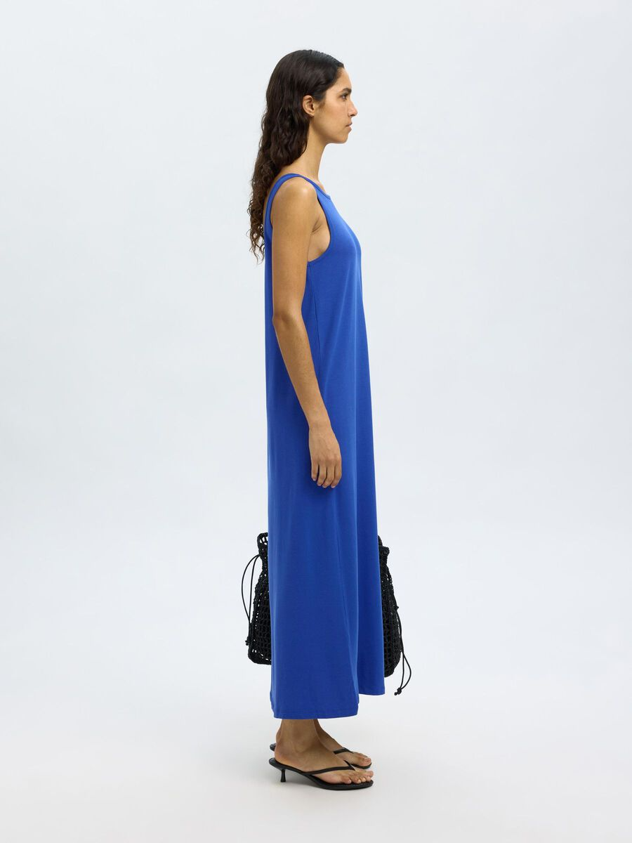 
                  
                    SLFANOLA Dazzling Blue Low Back Ankle Dress
                  
                