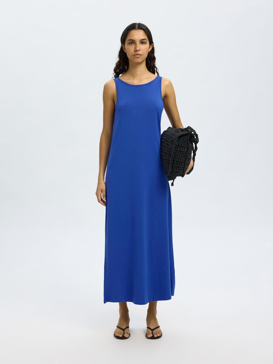 
                  
                    SLFANOLA Dazzling Blue Low Back Ankle Dress
                  
                