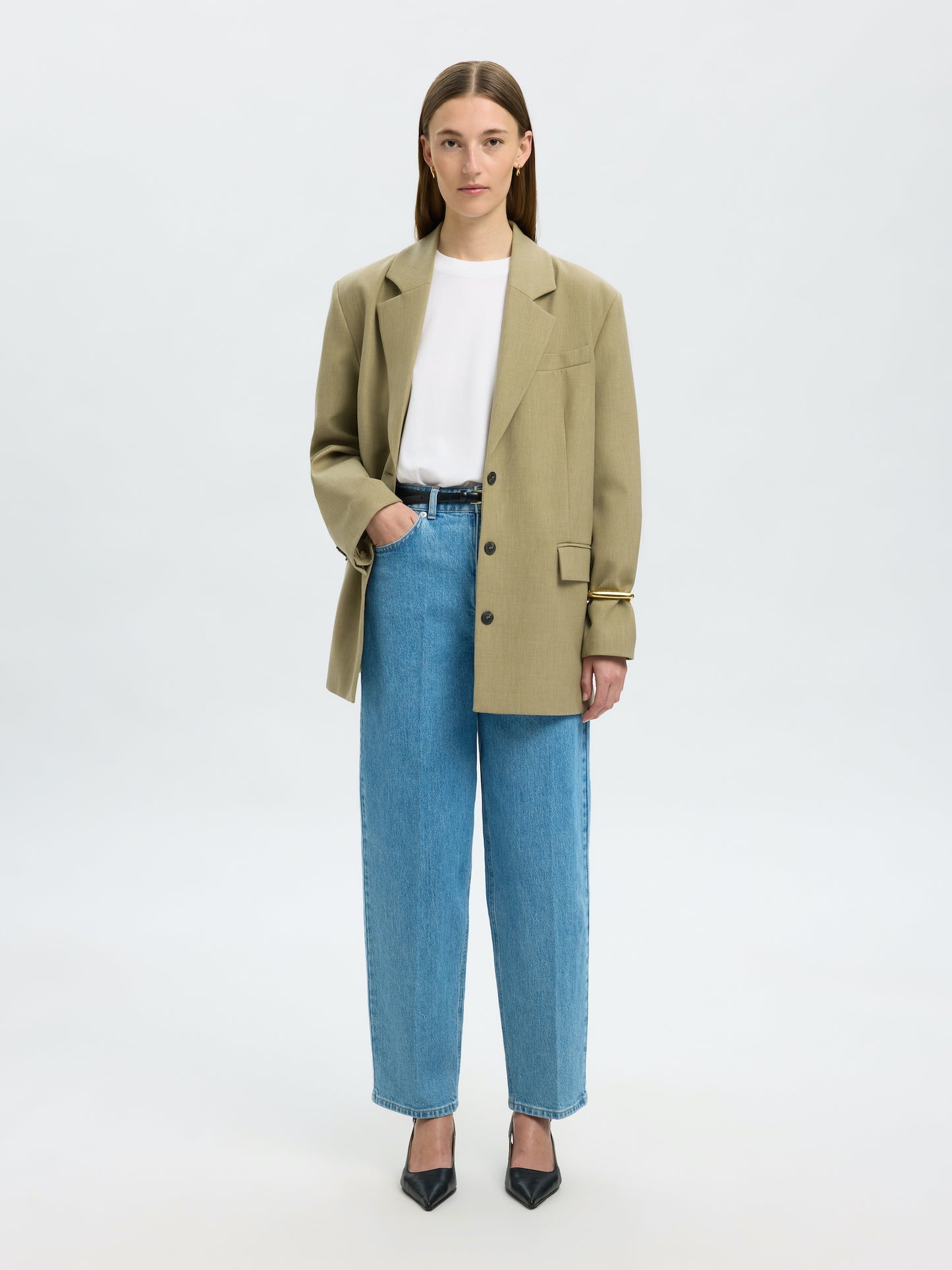 
                  
                    SLFBARREL LIVA-KORI Hellblaue Jeans
                  
                