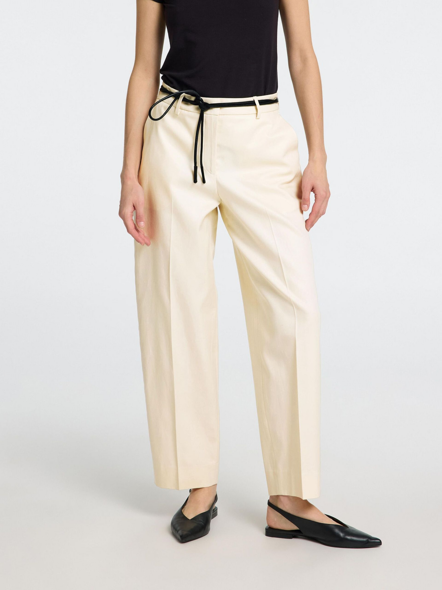 
                  
                    SLFDORA-MERLA Birch Barrel Trousers
                  
                