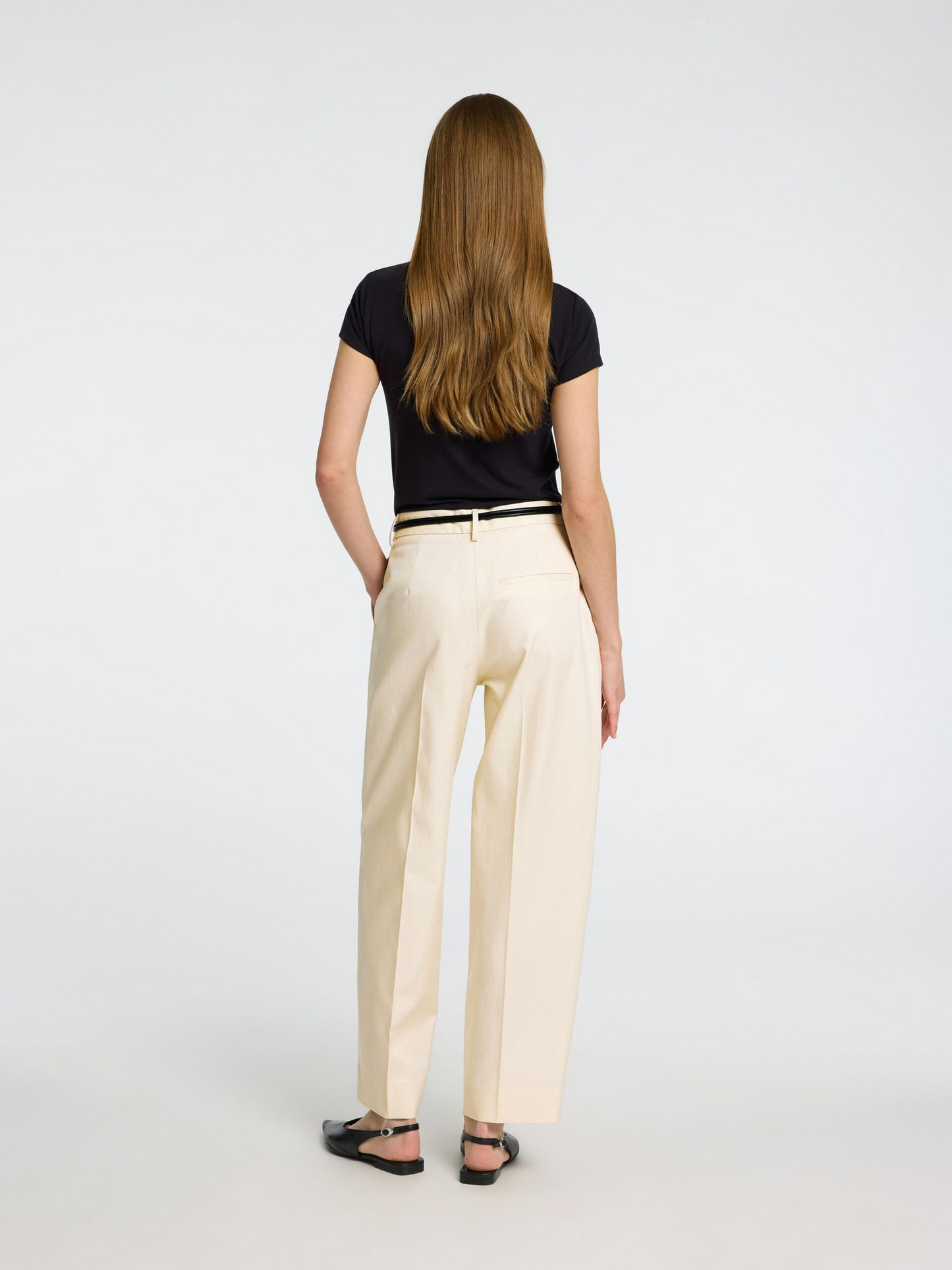 
                  
                    SLFDORA-MERLA Birch Barrel Trousers
                  
                