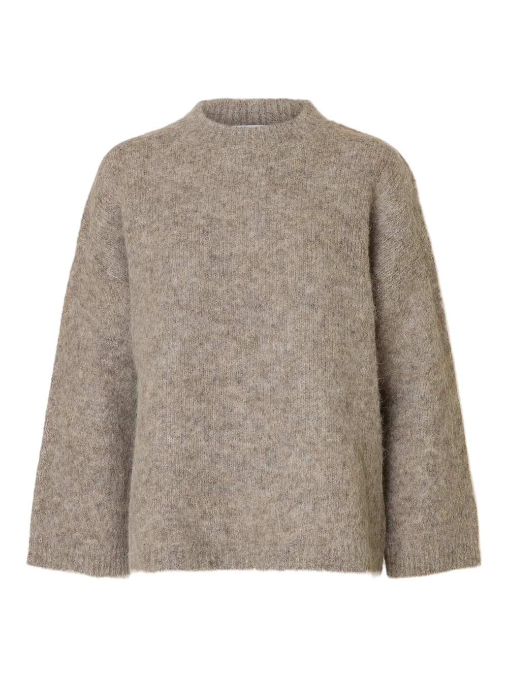SLFGABRIELLA Steel Gray Knit O-Neck Jumper