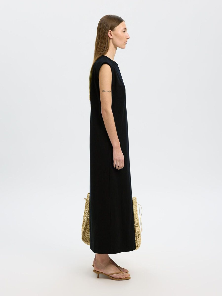 
                  
                    SLFHALLEY Black Shoulderpad Ankle Dress
                  
                