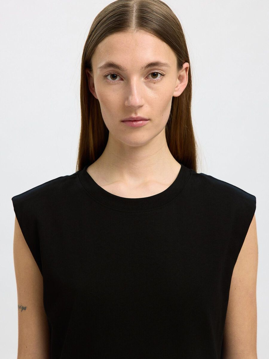 
                  
                    SLFHALLEY Black Shoulderpad Ankle Dress
                  
                