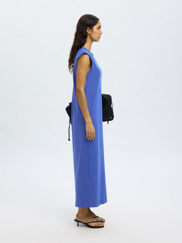 
                  
                    SLFHALLEY Dazzling Blue Shoulderpad Ankle Dress
                  
                