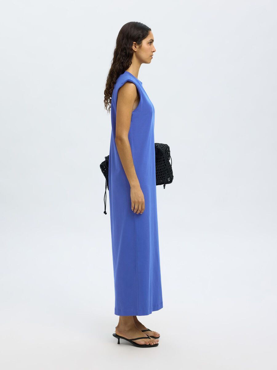 
                  
                    SLFHALLEY Dazzling Blue Shoulderpad Ankle Dress
                  
                