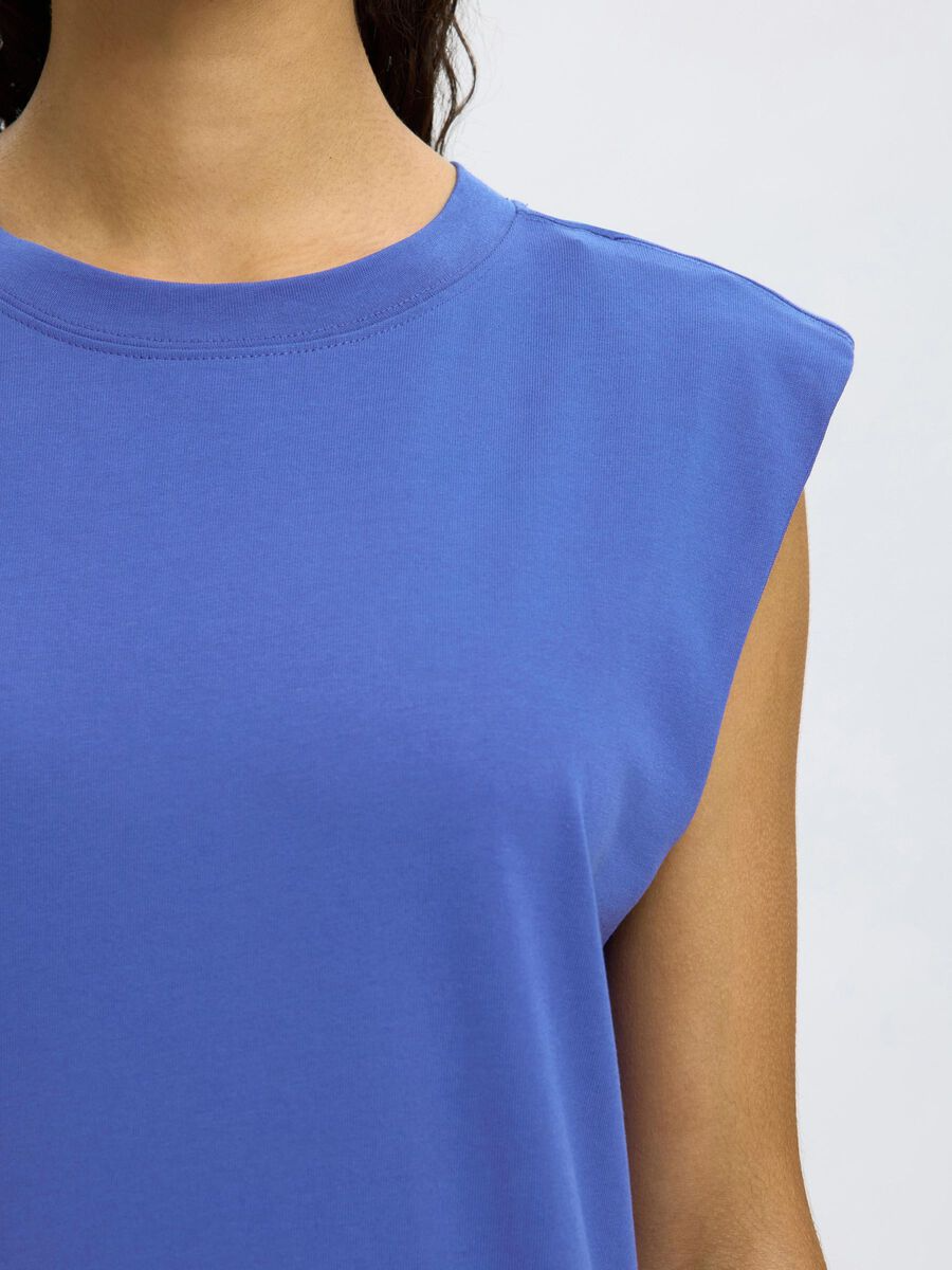 
                  
                    SLFHALLEY Dazzling Blue Shoulderpad Ankle Dress
                  
                