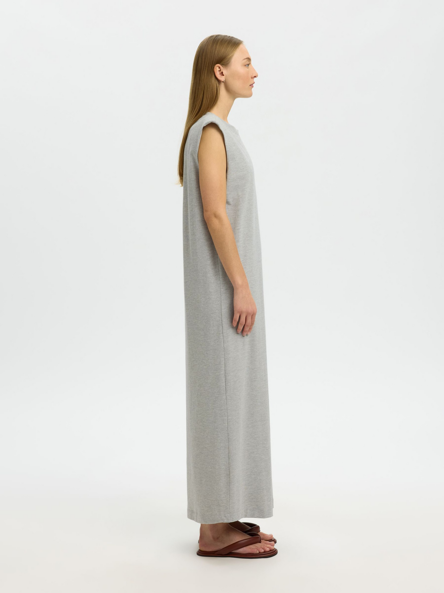 
                  
                    SLFHALLEY Light Grey Melange Sleeveless Ankle Dress
                  
                