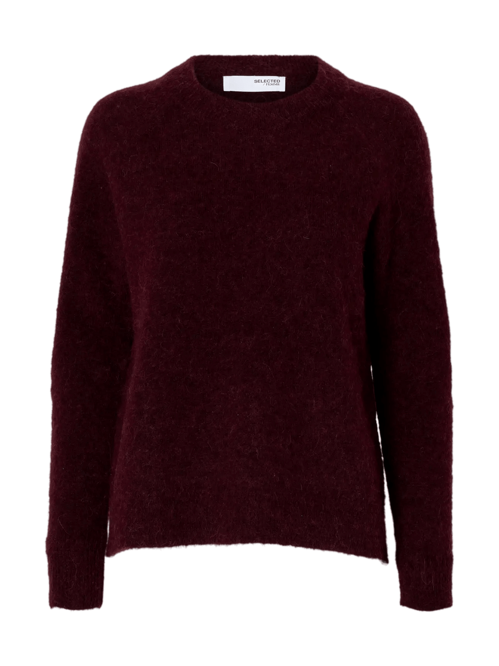 SLFLULU – Fig-Strickpullover mit Rundhalsausschnitt