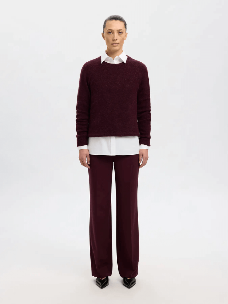 
                  
                    SLFLULU – Fig-Strickpullover mit Rundhalsausschnitt
                  
                