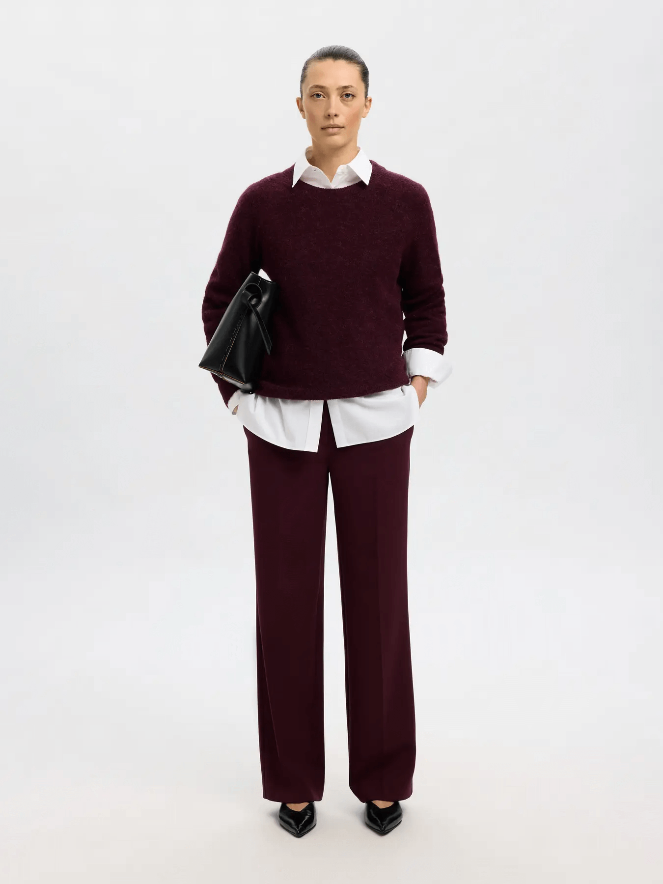 
                  
                    SLFLULU – Fig-Strickpullover mit Rundhalsausschnitt
                  
                