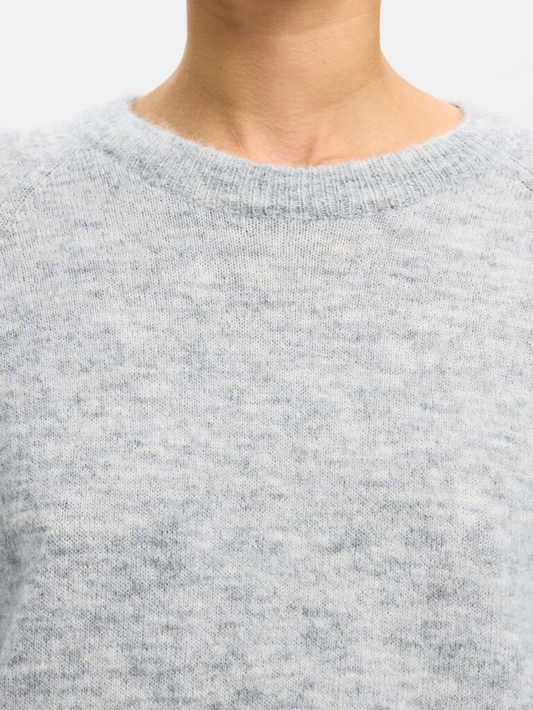 
                  
                    SLFLULU Light Grey Melange Knit O-Neck Jumper
                  
                
