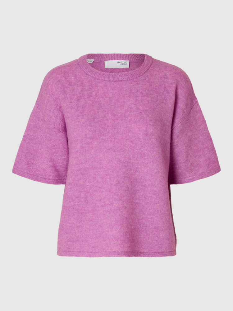 
                  
                    SLFMALINE-LILIANA First Bloom Melange 2/4 Strick-T-Shirt mit Rundhalsausschnitt
                  
                