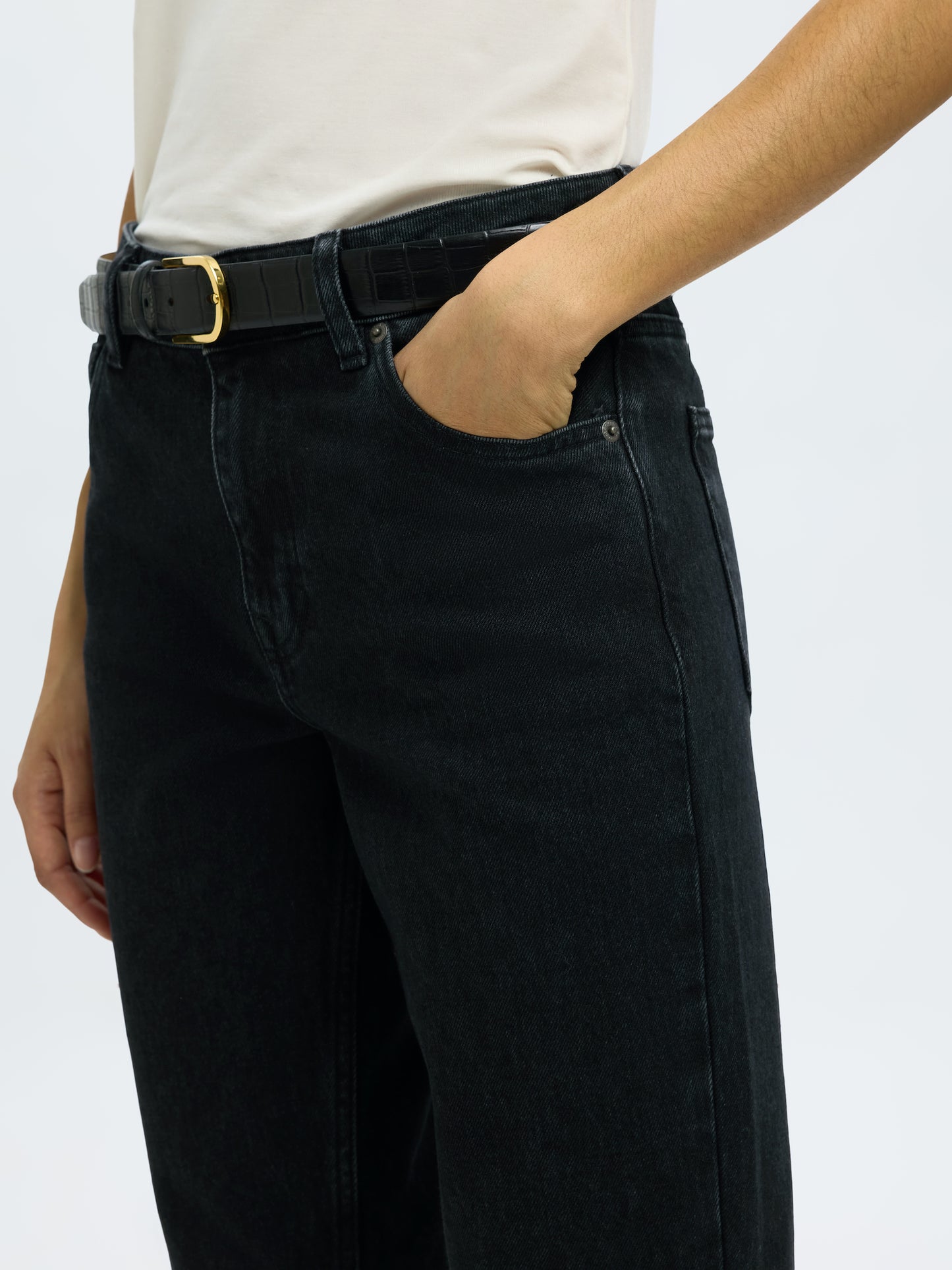 
                  
                    SLFSLIM BEA-KORI Schwarze Jeans
                  
                