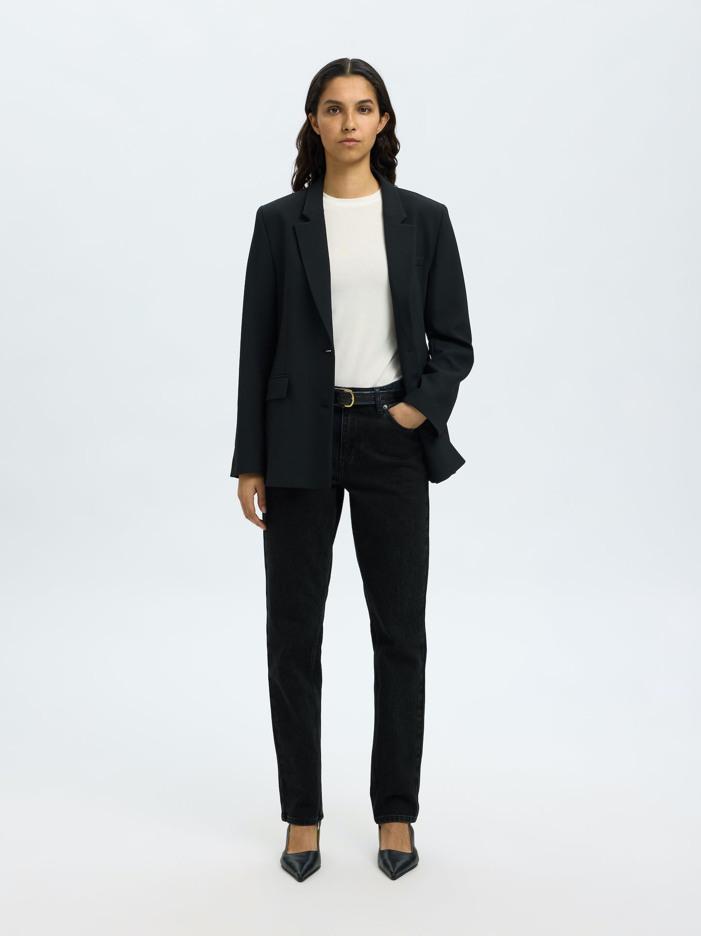 
                  
                    SLFSLIM BEA-KORI Schwarze Jeans
                  
                