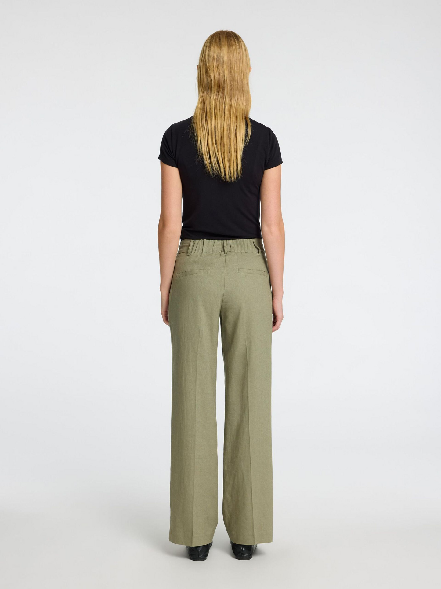 
                  
                    SLFTANIA-RITA Vetiver Wide Trousers
                  
                