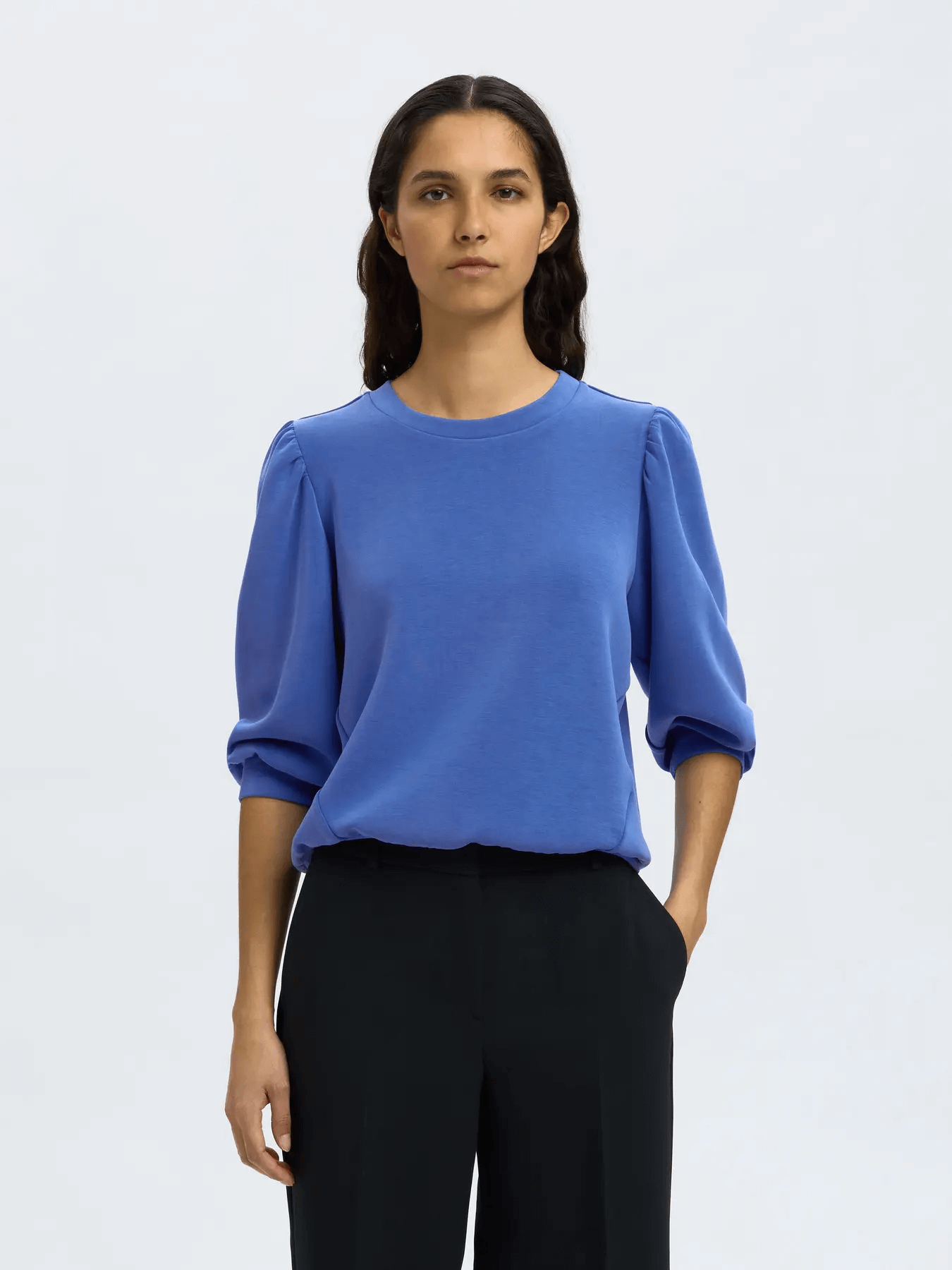 
                  
                    SLFTENNY – Strahlend blauer 3/4-Sweatpullover
                  
                