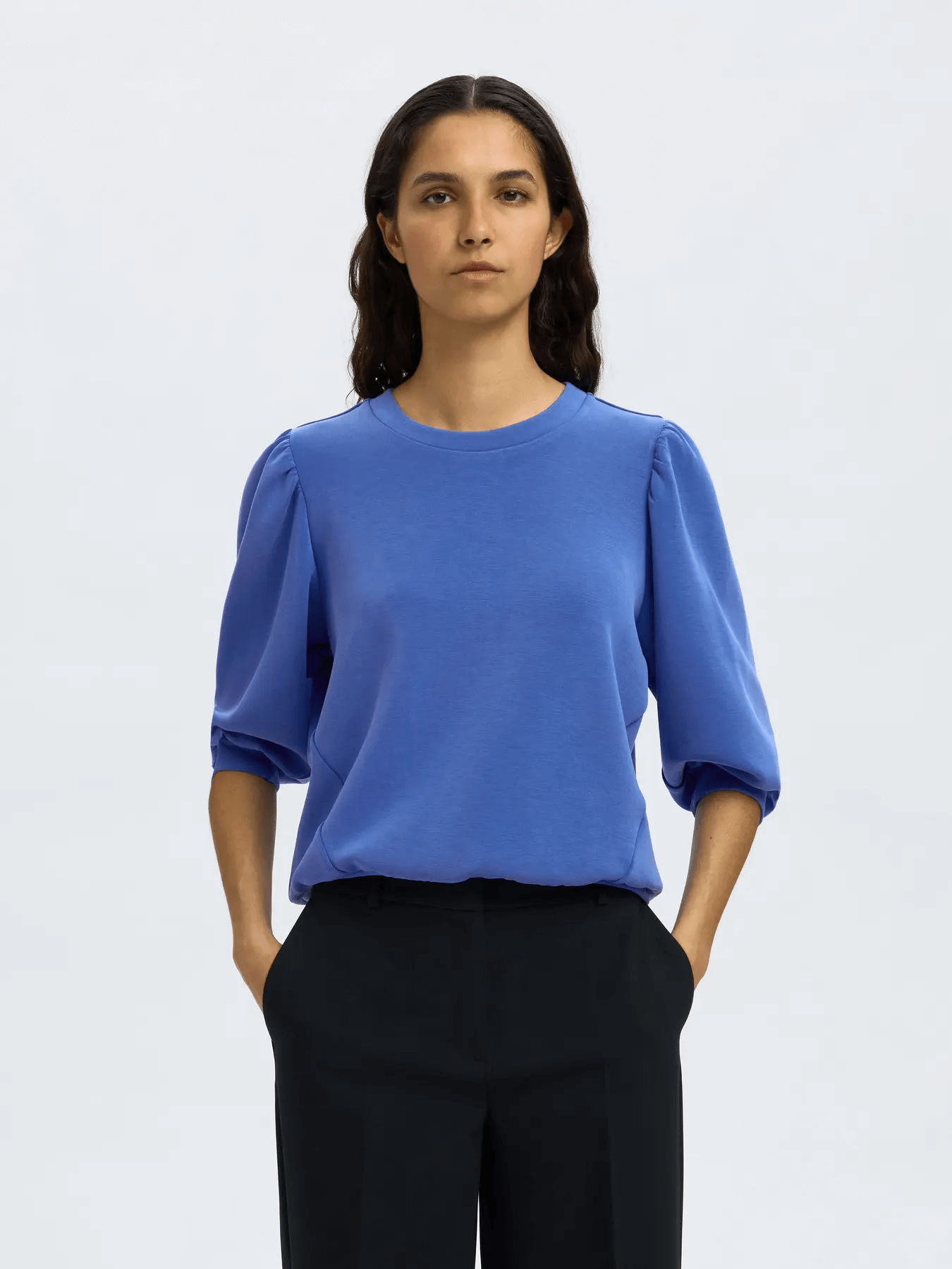 
                  
                    SLFTENNY – Strahlend blauer 3/4-Sweatpullover
                  
                