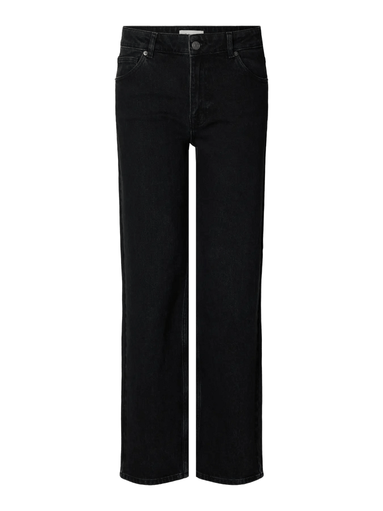 
                  
                    SLFWIDE BEA-KORI Schwarze Jeans mit hoher Taille
                  
                