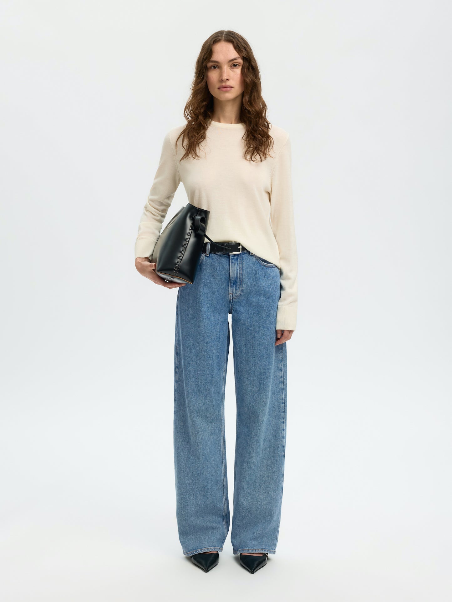 
                  
                    SLFWIDE BEA-KORI Hellblaue Jeans
                  
                