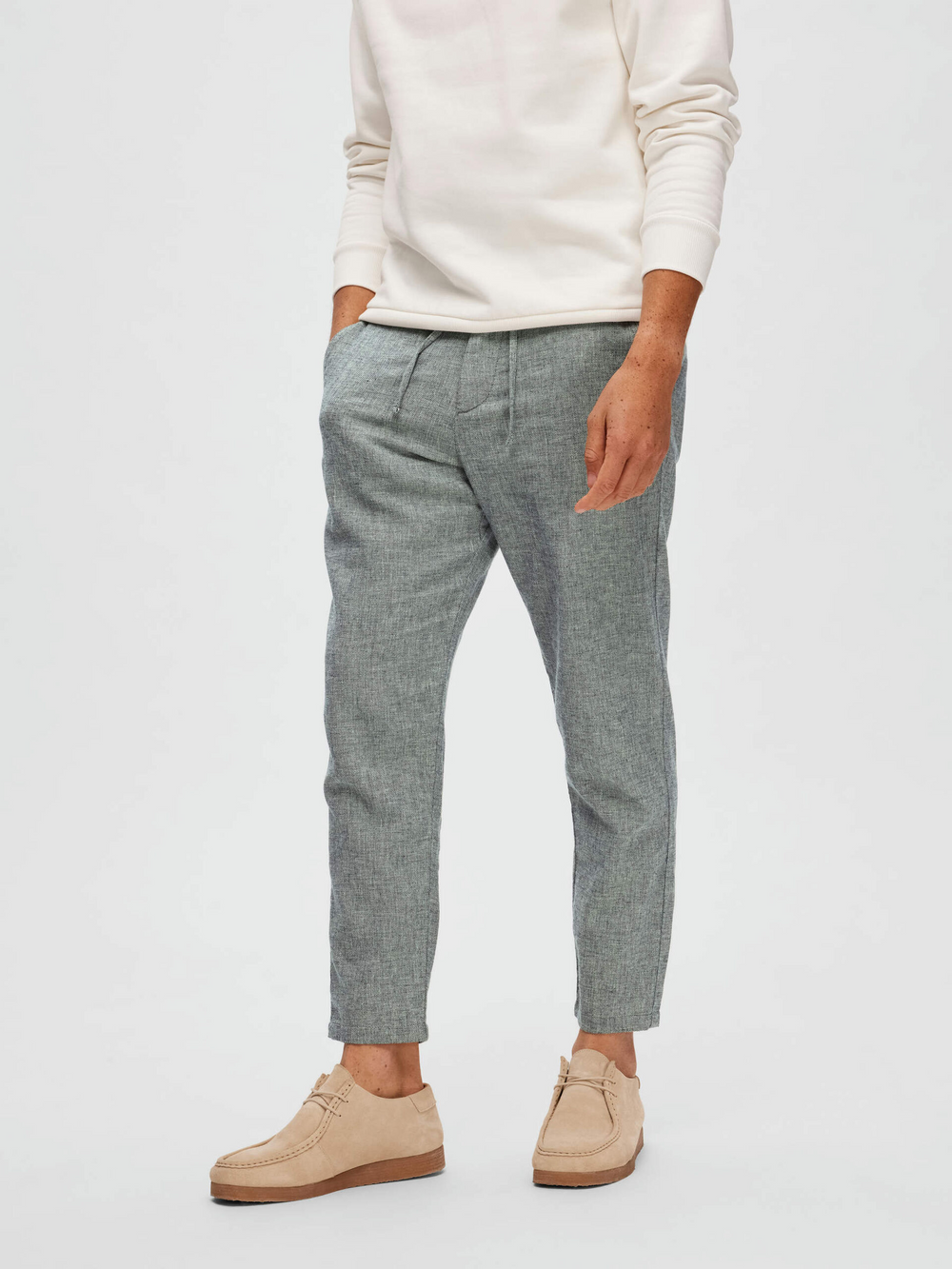 SLH172-SLIMTAPE BRODY Sky Captain Leinenhose