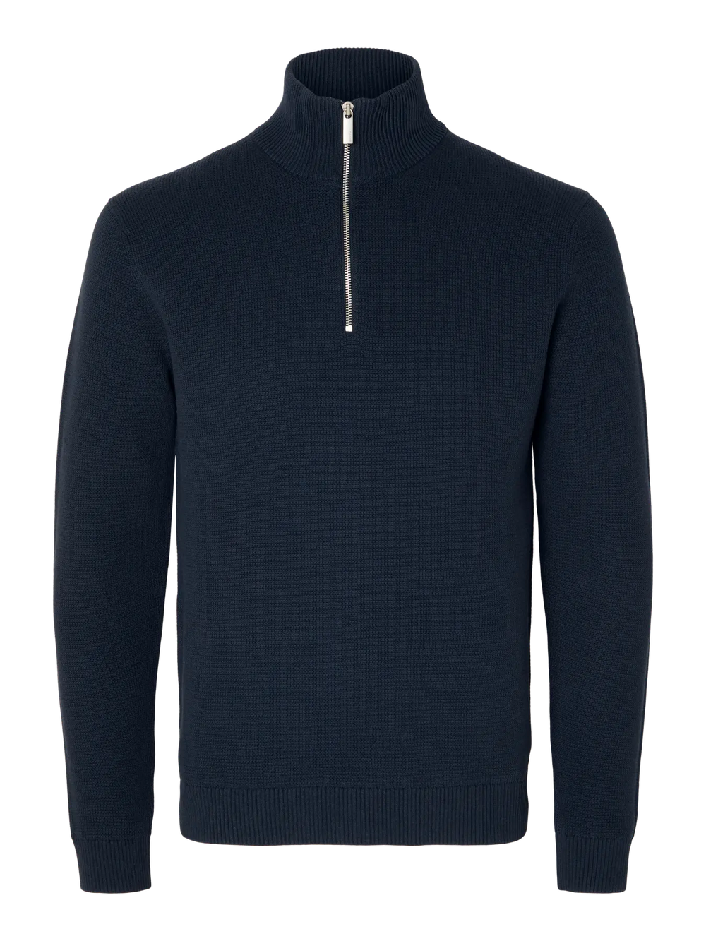 SLHDANE – Sky Captain – Strickpullover mit halbem Reißverschluss