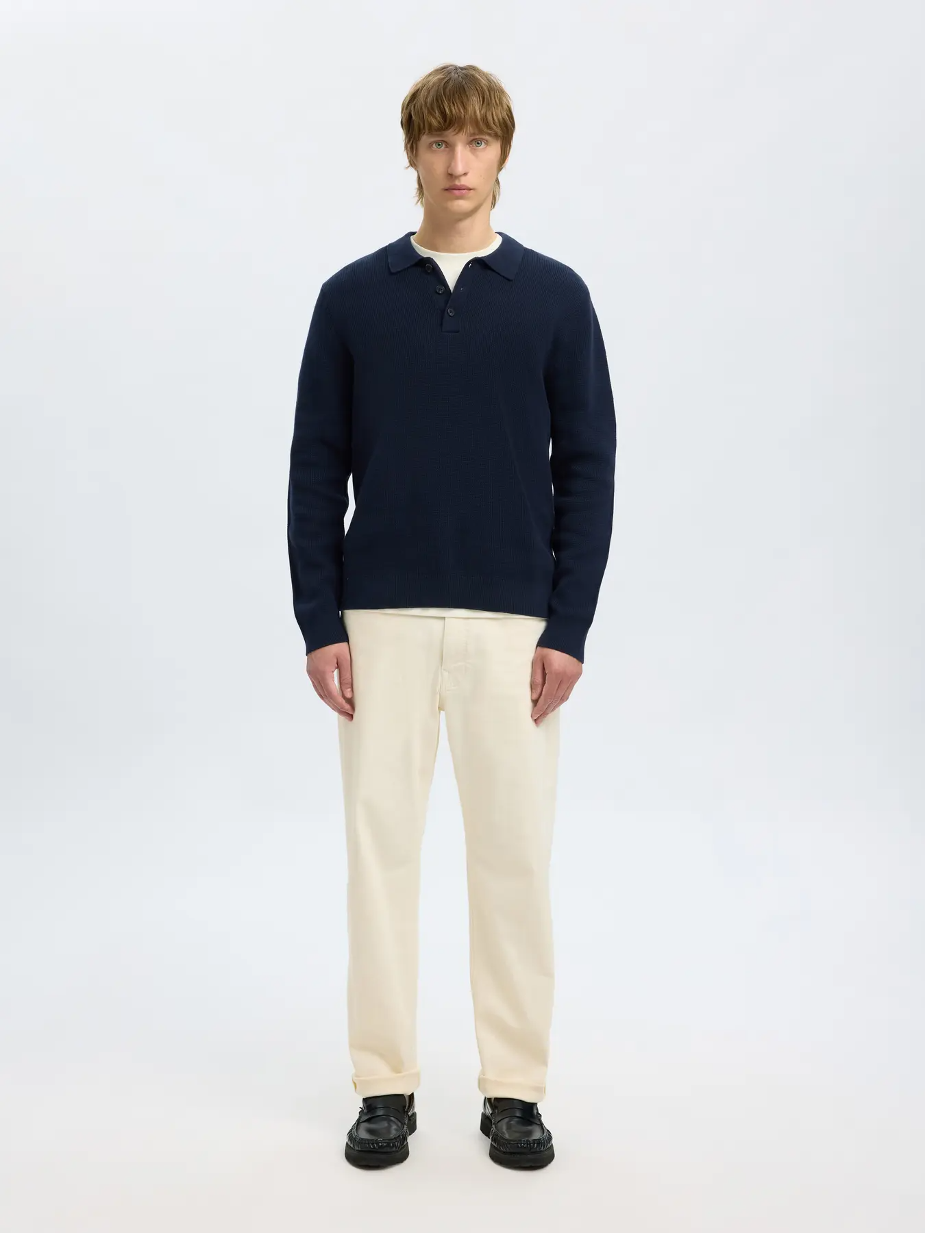 
                  
                    SLHDANE – Sky Captain – Strickpullover mit Rollkragen
                  
                