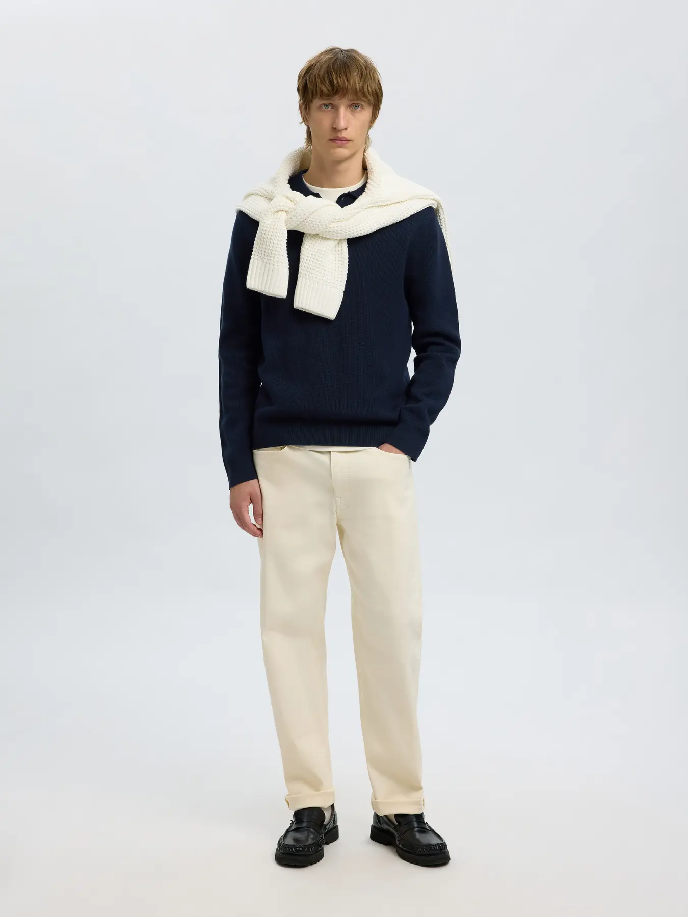 
                  
                    SLHDANE – Sky Captain – Strickpullover mit Rollkragen
                  
                