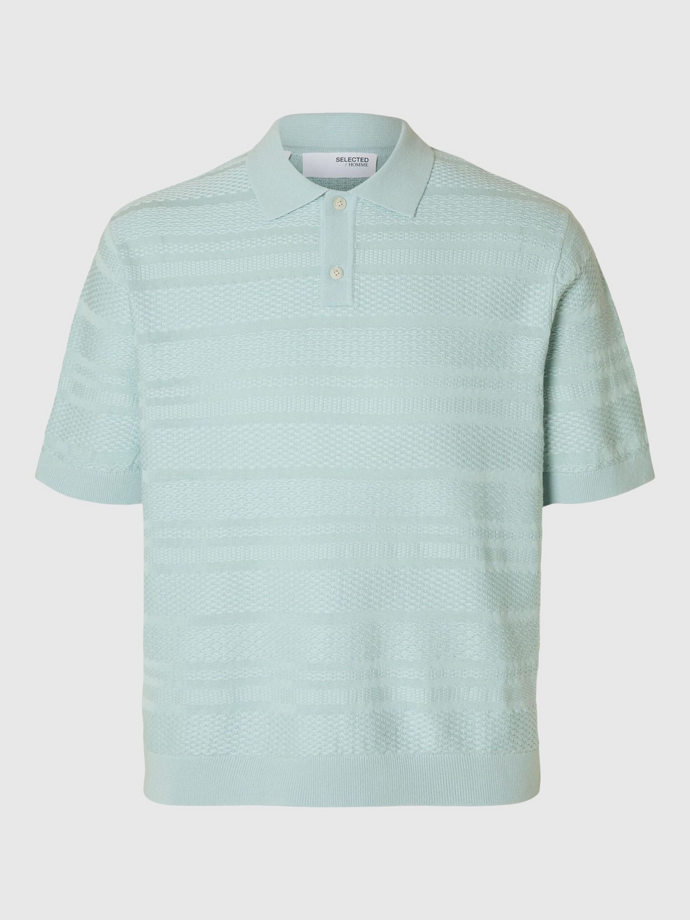 SLHFOAM Winter Sky Strick-Poloshirt