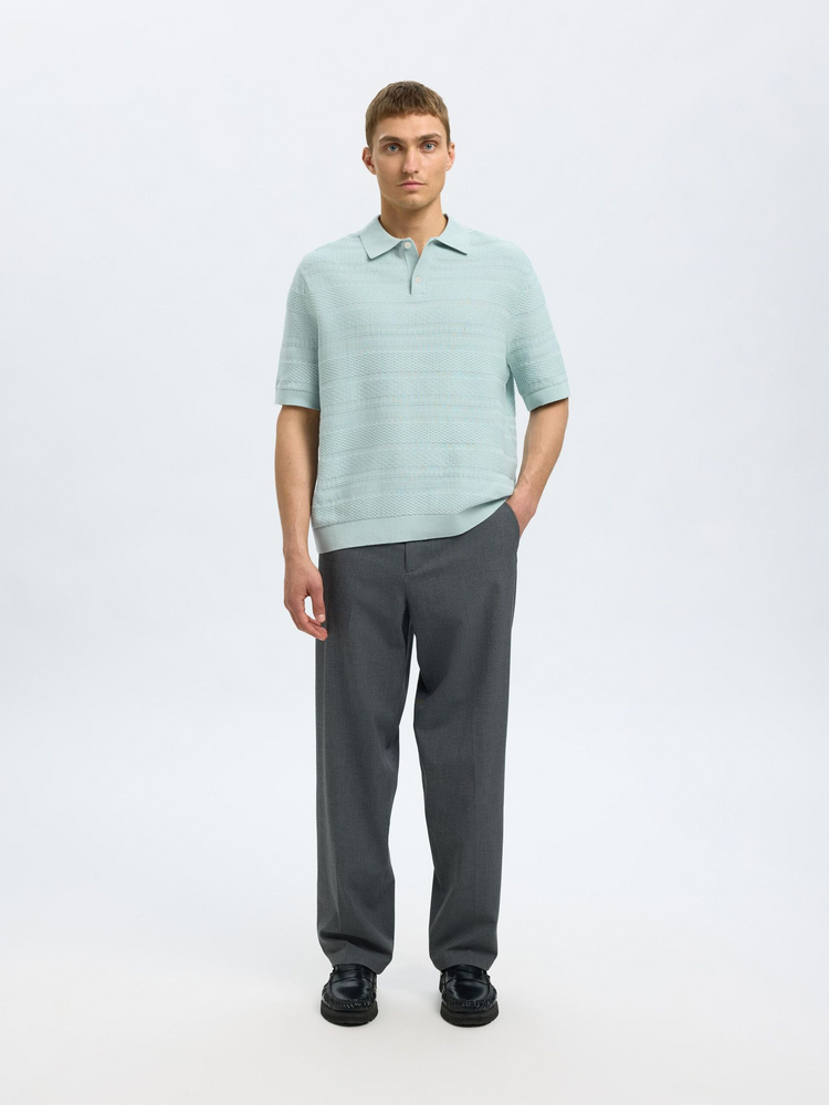 
                  
                    SLHFOAM Winter Sky Strick-Poloshirt
                  
                