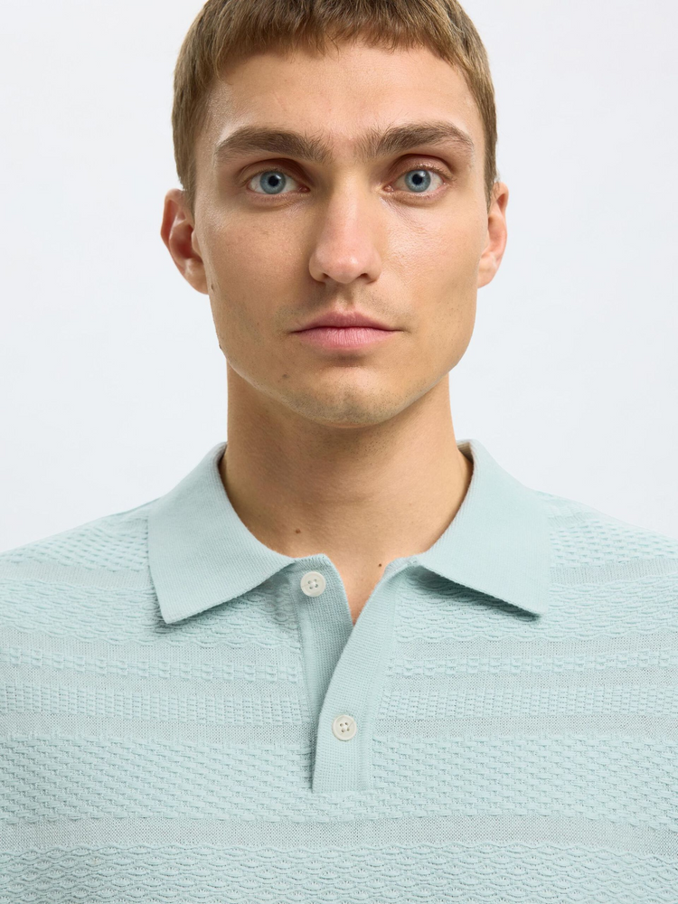 
                  
                    SLHFOAM Winter Sky Strick-Poloshirt
                  
                