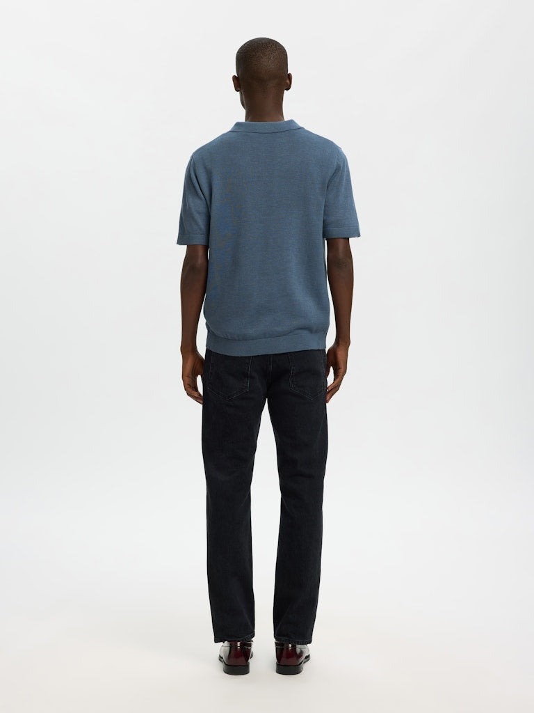 
                  
                    SLHMATTIS Blue Mirage Open Polo T-Shirt
                  
                