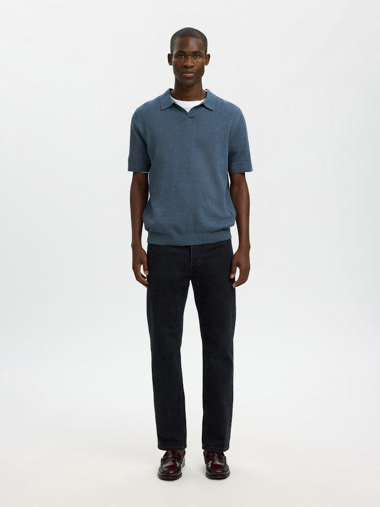 
                  
                    SLHMATTIS Blue Mirage Open Polo T-Shirt
                  
                