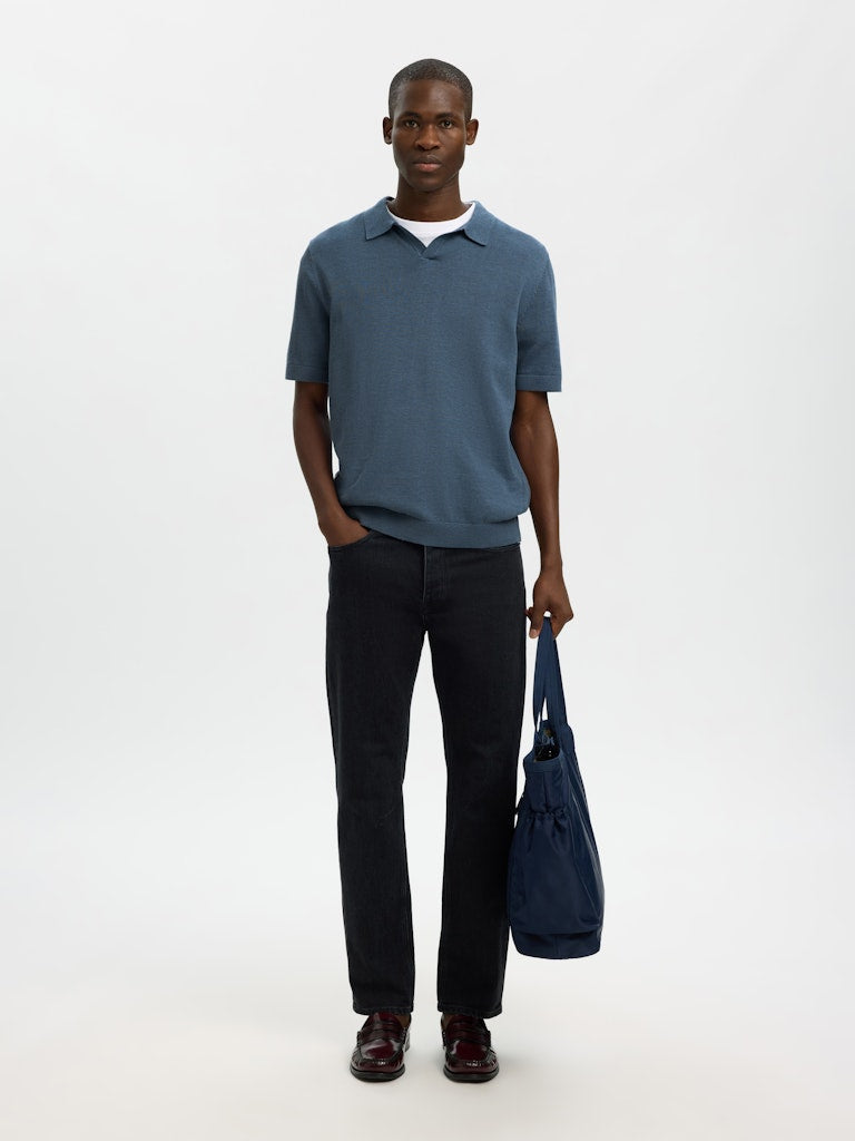 
                  
                    SLHMATTIS Blue Mirage Open Polo T-Shirt
                  
                