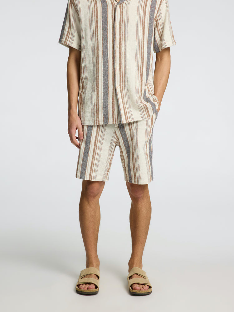 
                  
                    SLHREGSAL  Egret  Multi Stripes Shorts
                  
                