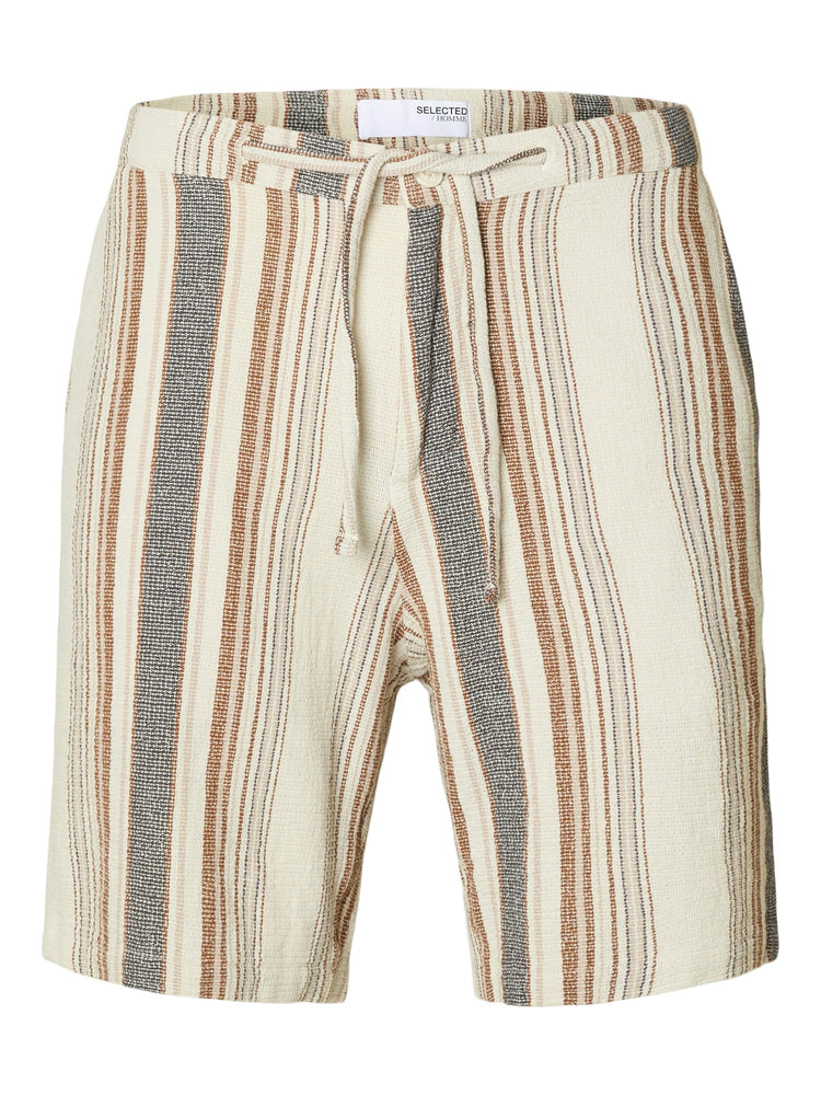 
                  
                    SLHREGSAL  Egret  Multi Stripes Shorts
                  
                