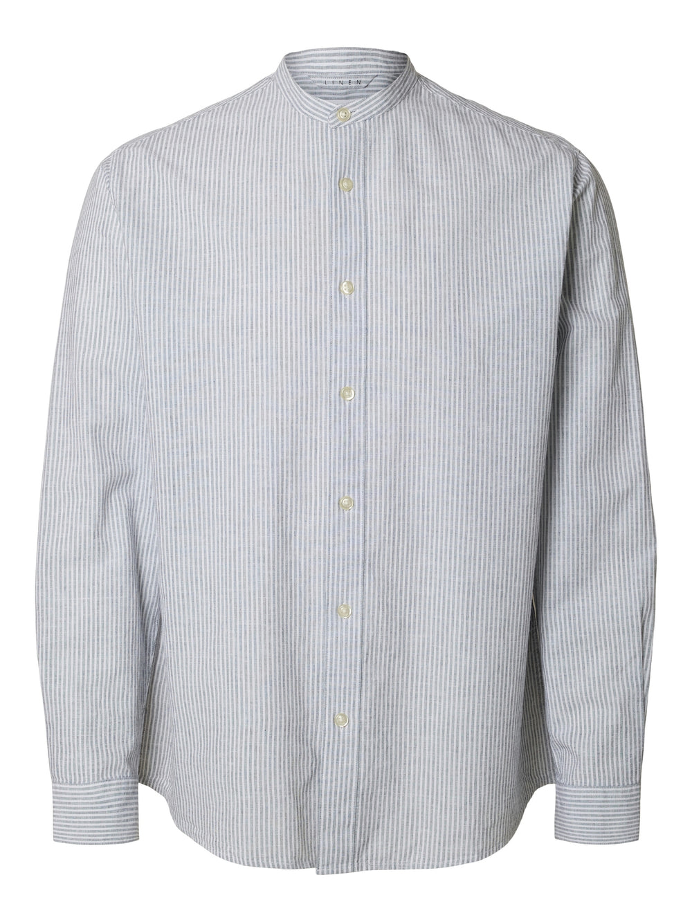 SLHREGSUN  Bright White  Longsleeve Thin Stripes Shirt