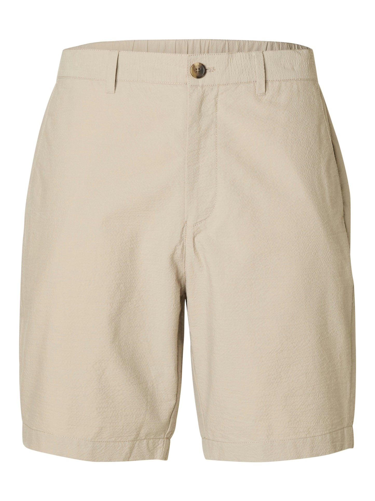 
                  
                    SLHREGULAR-KARL  Pure Cashmere  Seersucker Shorts
                  
                