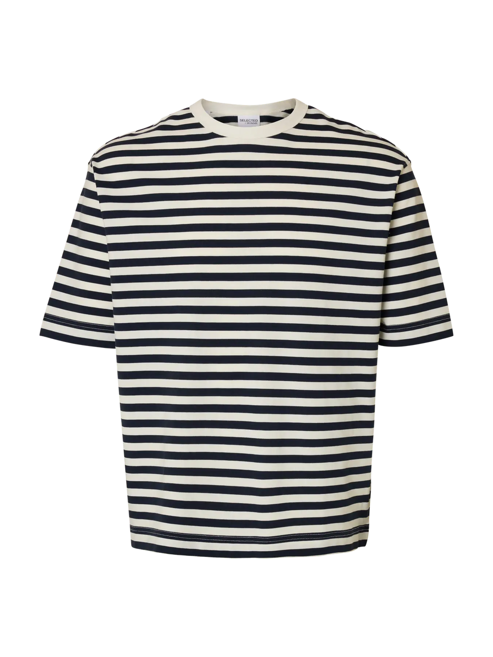 SLHRELAXDAN – Gestreiftes T-Shirt „Sky Captain“