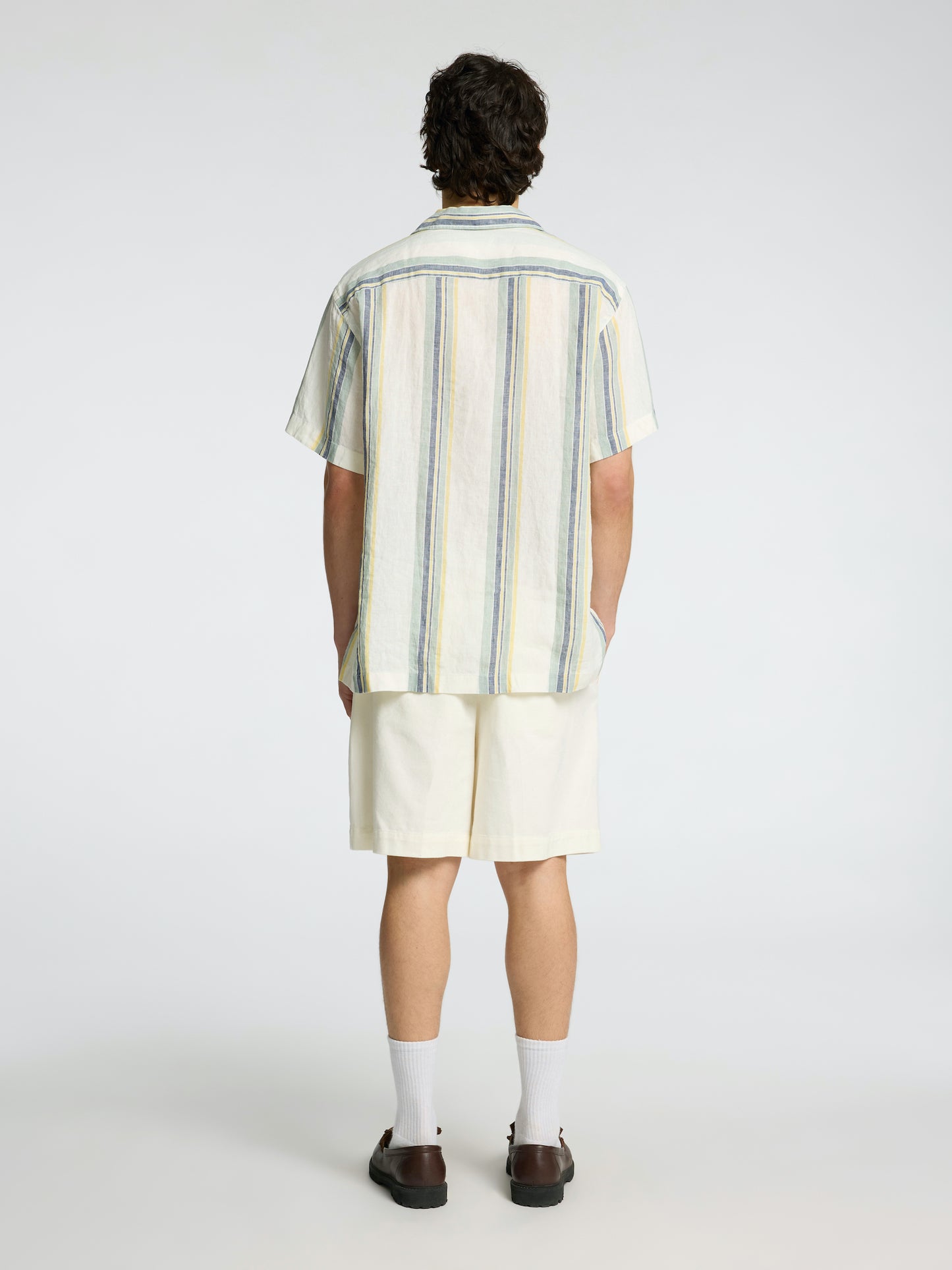 
                  
                    SLHRELAXKYLIAN  Egret  Short Sleeve Multi Stripes Shirt
                  
                