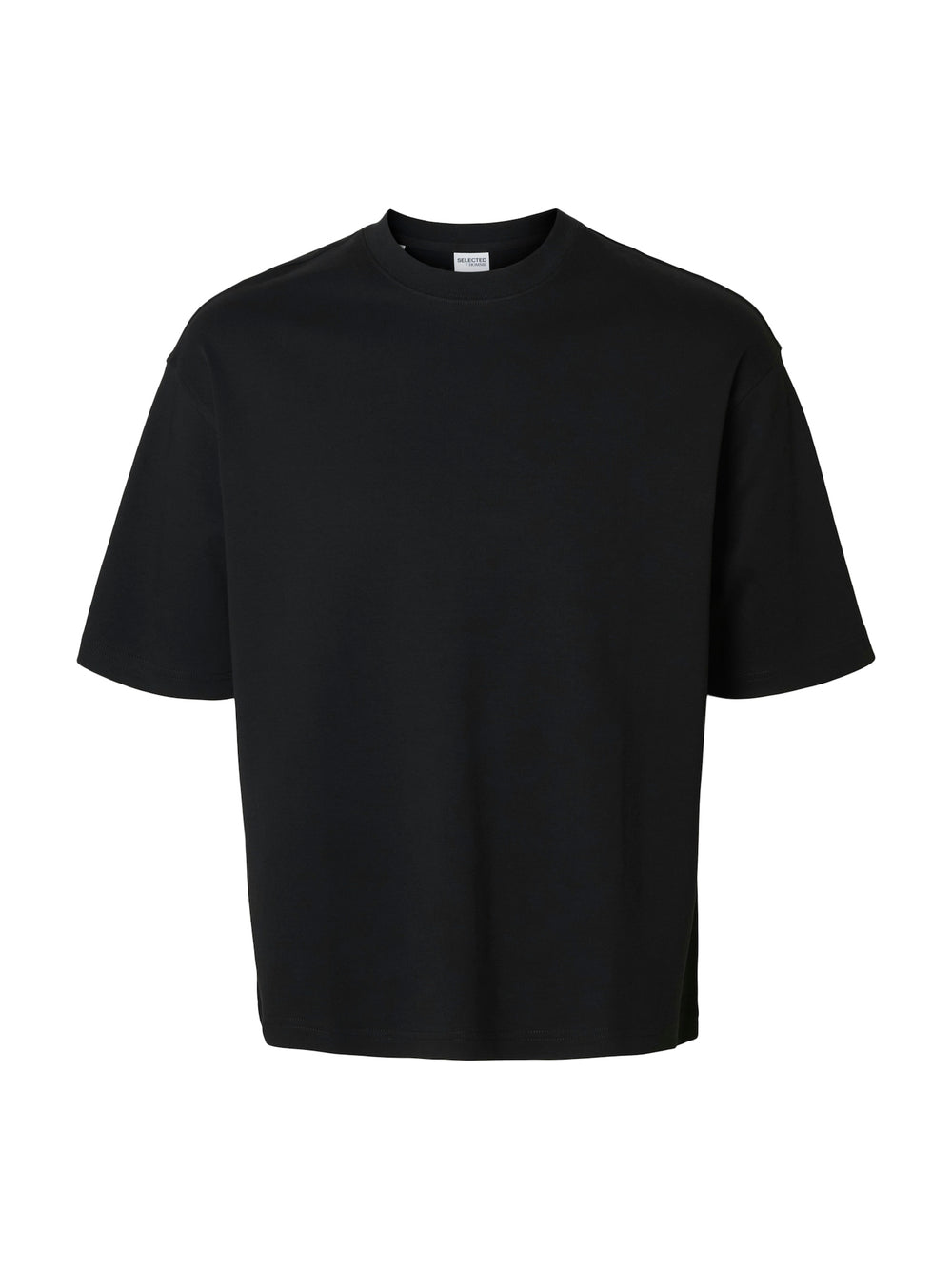 SLHRELAXTAJ Black O-Neck T-Shirt