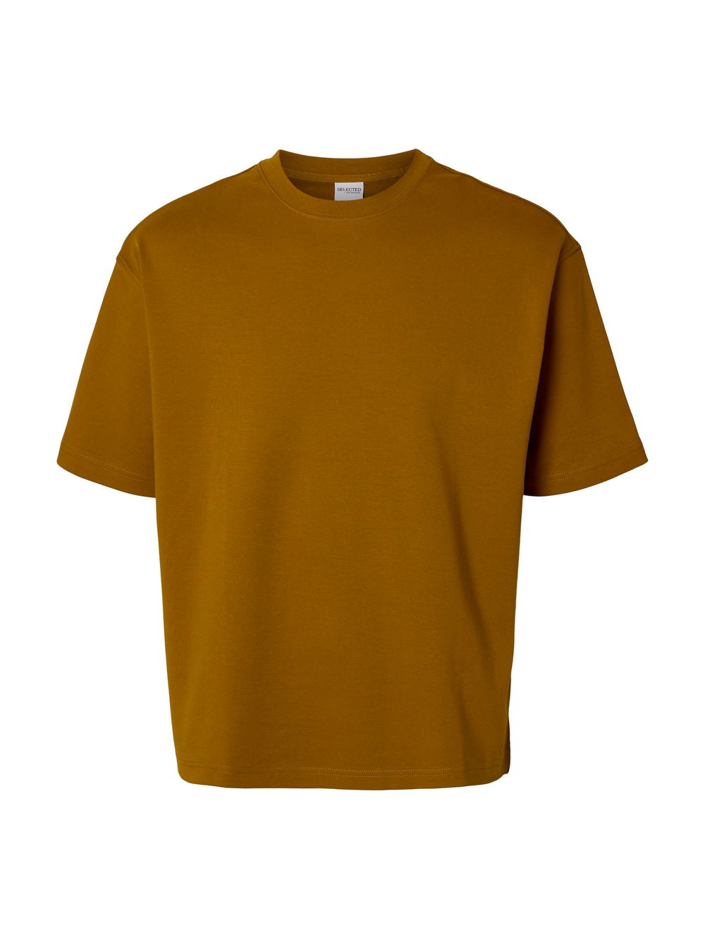 SLHRELAXTAJ Golden Brown O-Neck T-Shirt