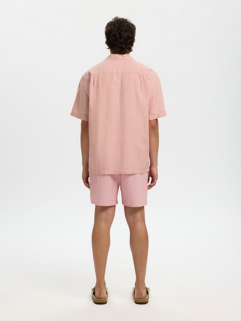 
                  
                    SLHRLXCLAY Rose Dawn White Linen Shirt
                  
                