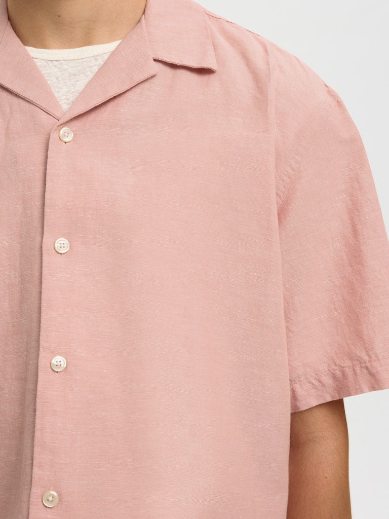 
                  
                    SLHRLXCLAY Rose Dawn White Linen Shirt
                  
                