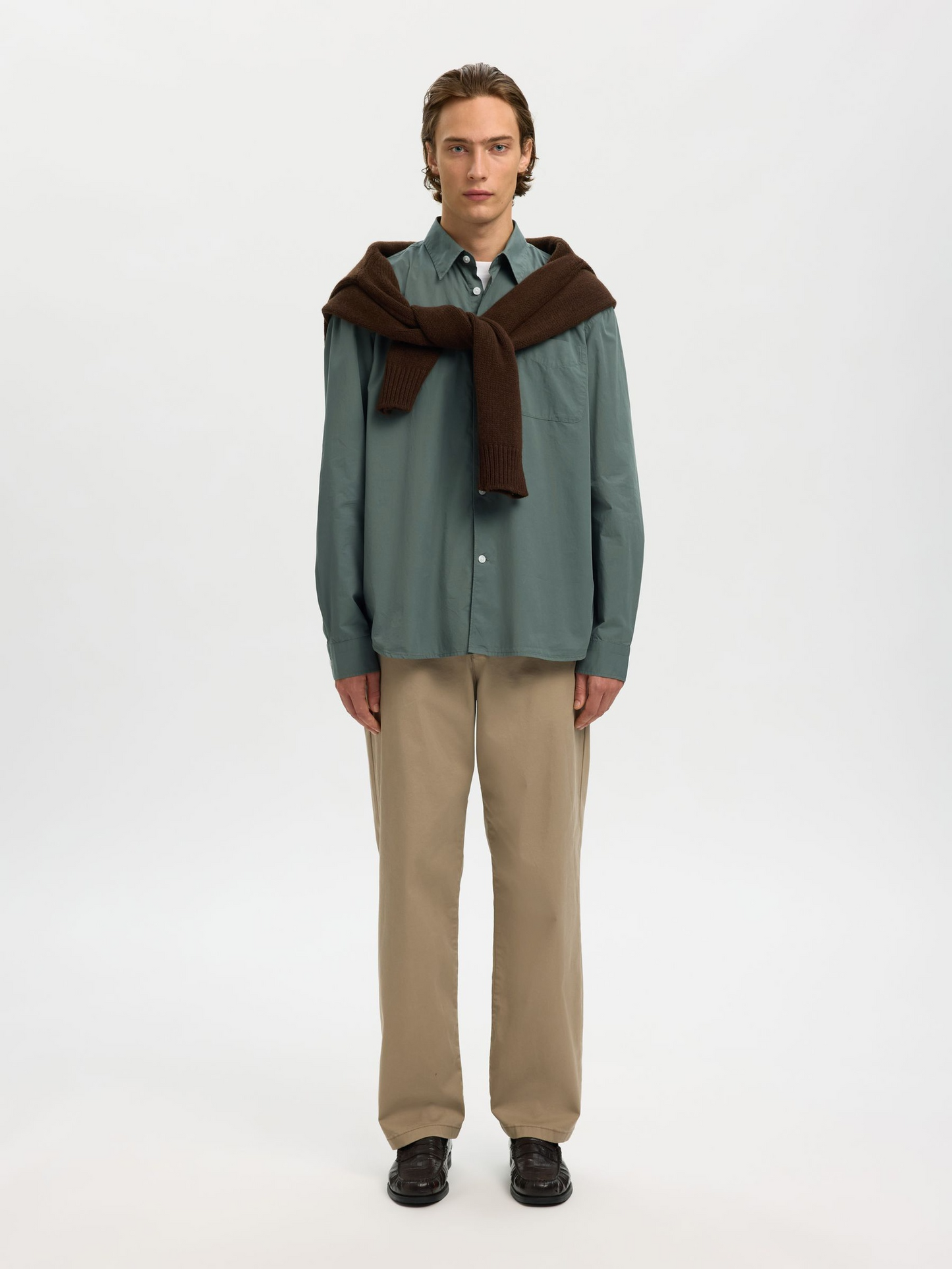 
                  
                    SLHRLXDEXTER Balsamgrünes Popeline-Logohemd
                  
                